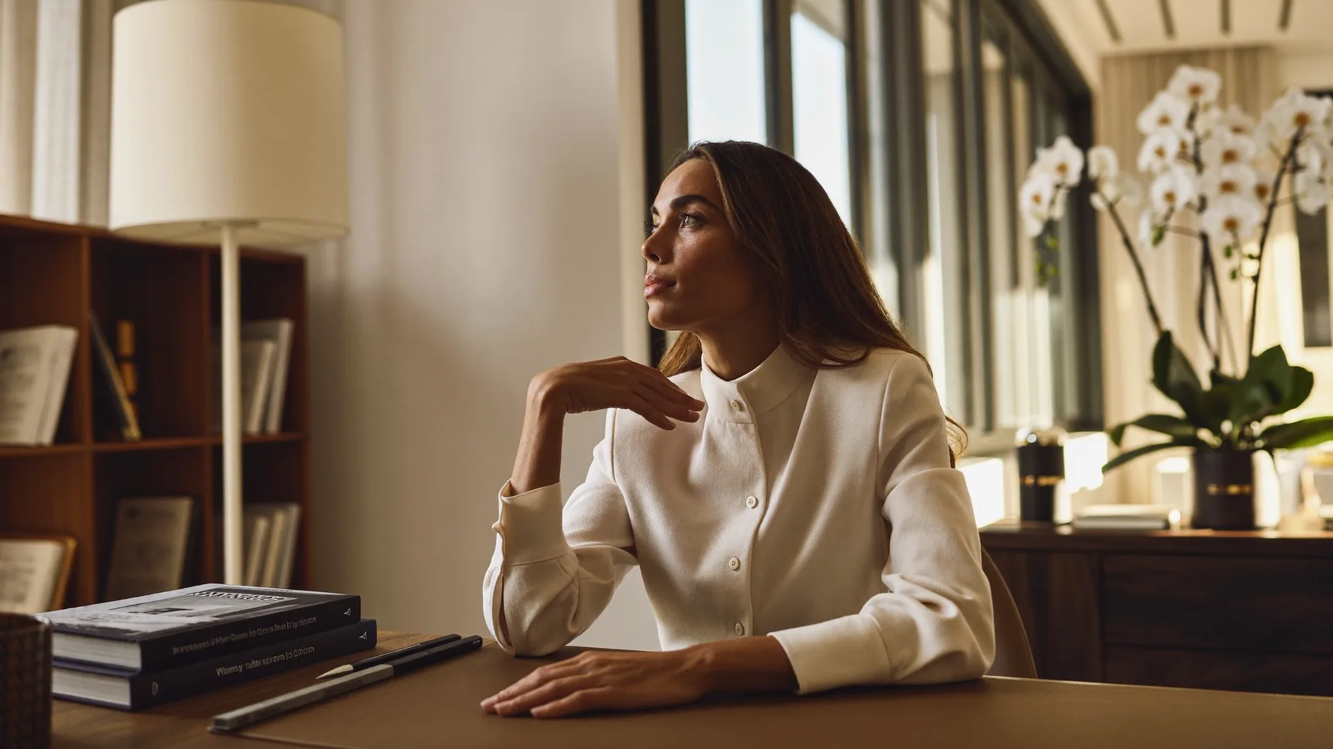 Mother consulting with a Dubai plastic surgeon about a personalized mommy makeover plan in a sunlit office.